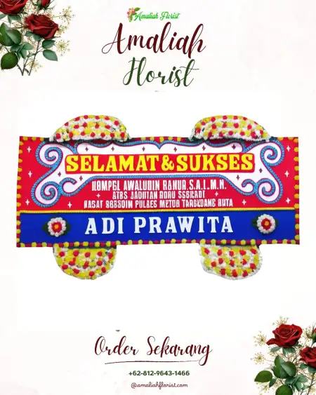 Papan Bunga Ucapan Selamat Sri Rejosari